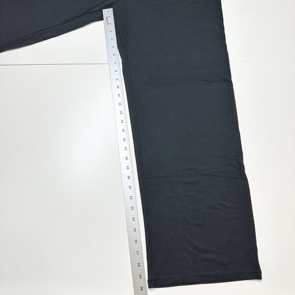 Skims Boyfriend Loose Pants Onyx M Relaxed Straight Leg Full Length AP-PNT-1371 - Picture 6 of 7